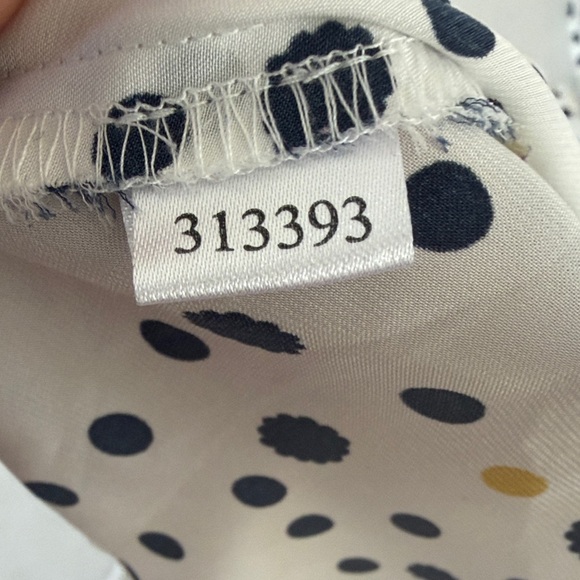 Ann Taylor Factory Polka Dot Blouse Size LP - Picture 14 of 15
